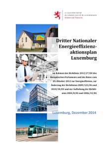 Dritter nationaler Energieeffizienzaktionsplan Luxemburg